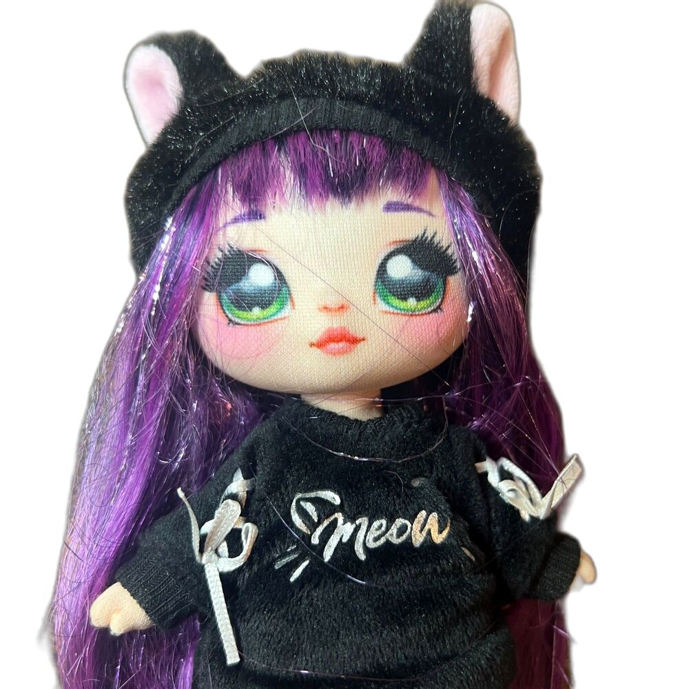 Na! Na! Na! Surprise Tuesday Meow Kitty Cat Fashion Doll Purple Hair - 8"
